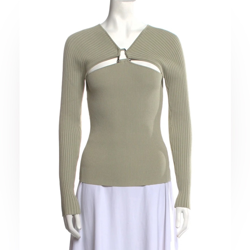 Jonathan Simkhai V-neck long sleeve sweater